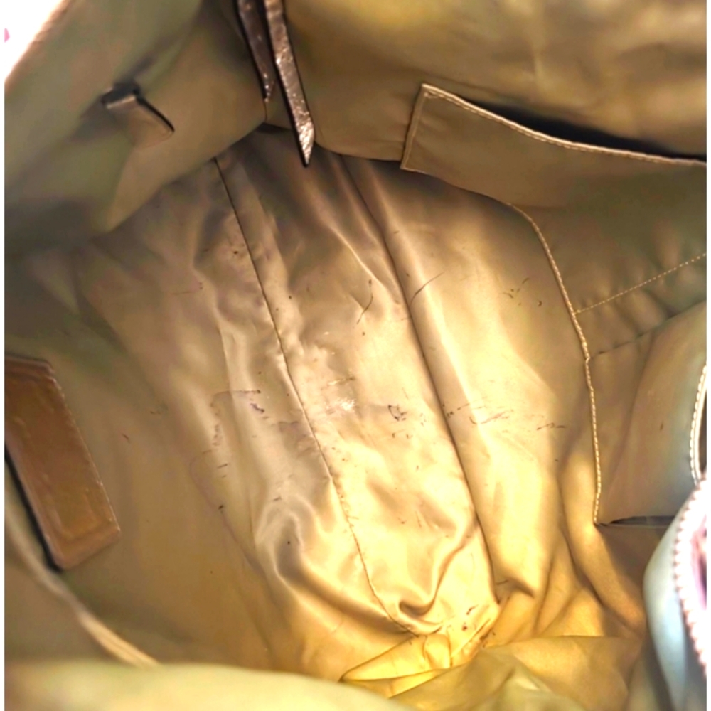 COACH Legacy Poppy Colorful Striped Sequin Large Glam Boho 19021 Tote - Picture 9 of 15